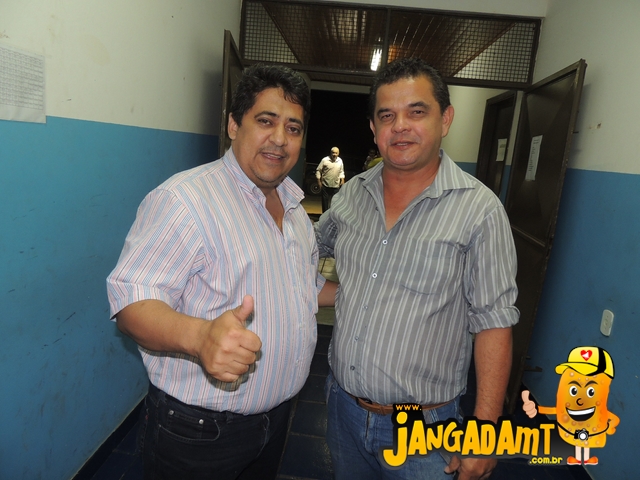 Secretário de Estado de Esportes, Ananias Filho e o Secretário de Esportes de Jangada, Júnior de Paula